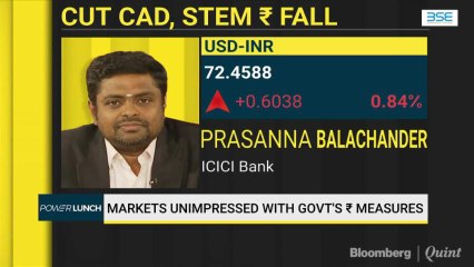 Government's Measures To Control CAD, A Positive Move: ICICI Bank's Prasanna Balachander