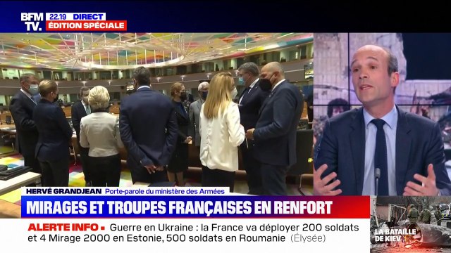 Il n'est pas prévu que nous intervenions militairement en Ukraine , assure le porte-parole du ministère des Armées