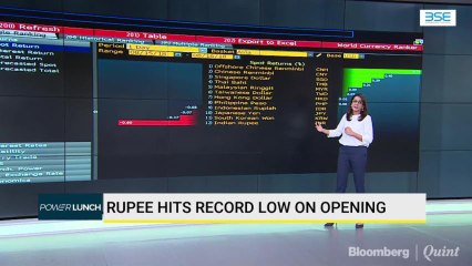 Rupee Hits Record Low On Opening
