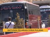 Ratusan pelarian Syria pulang