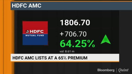 HDFC AMC Lists At A 65% Premium