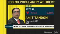 Nearly 25% HDFC Shareholders Vote Vs Deepak Parekh