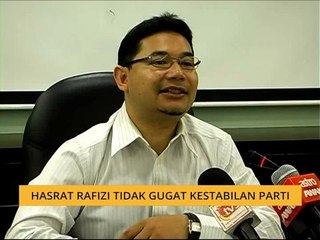 Hasrat Rafizi tidak gugat kestabilan parti