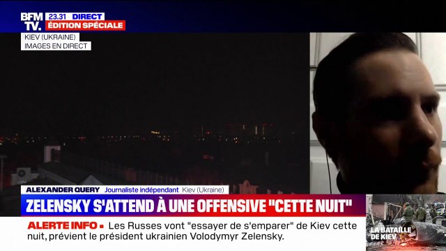 Les Russes vont essayer de s'emparer de Kiev cette nuit, prévient le président ukrainien Volodymyr Zelensky