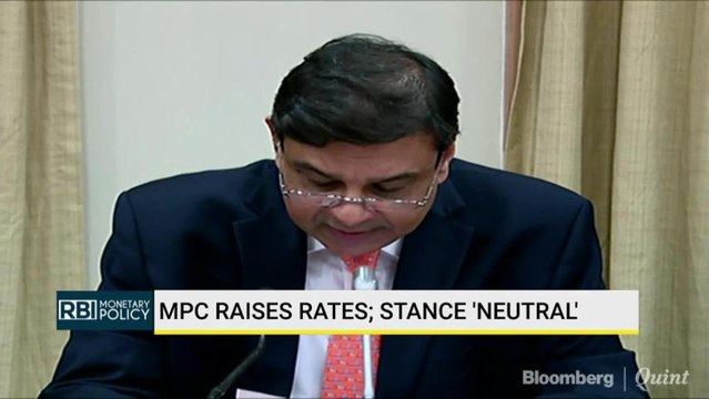 RBI Governor Urjit Patel On Why MPC Raised Interest Rates