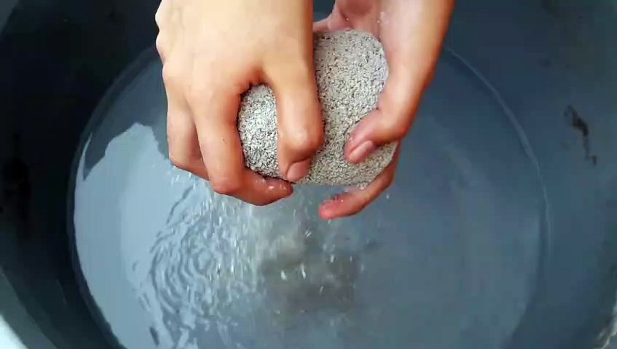 ASMR Smokey White Grainy Sand Cement Nonstop Water Crumble Cr: asmr crumble yt