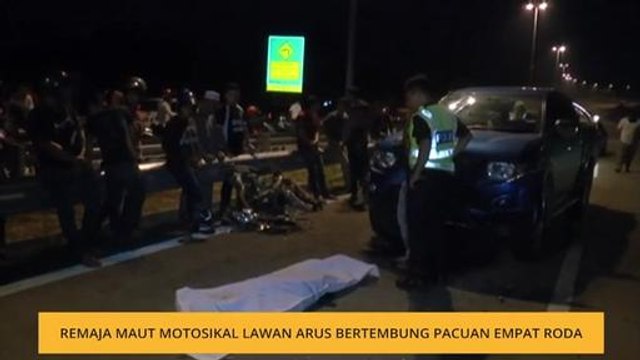 Remaja maut motosikal lawan arus bertembung pacuan empat roda