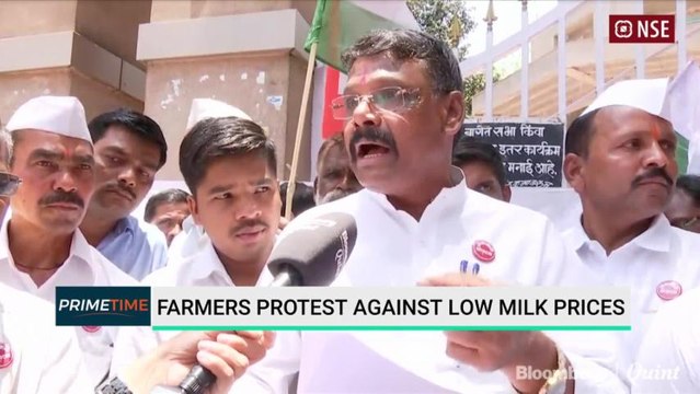 Farmers Protest Against Low Milk Prices