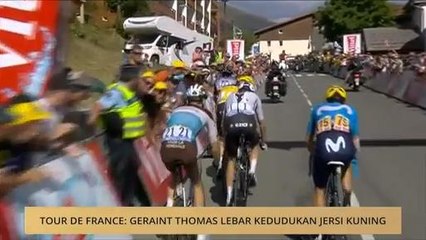 Tour De France: Geraint Thomas lebar kedudukan jersi kuning