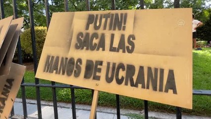 Download Video: BUENOS AIRES - Rusya'nın Ukrayna'ya saldırıları Arjantin'de protesto edildi