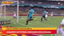 Jugador de fútbol misionero en Ucrania
