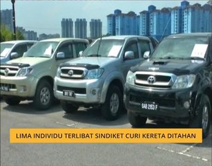 Lima individu terlibat sindiket curi kereta diberkas
