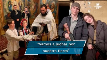 "Tal vez podamos morir": Diputada adelanta su boda para "luchar" por Ucrania