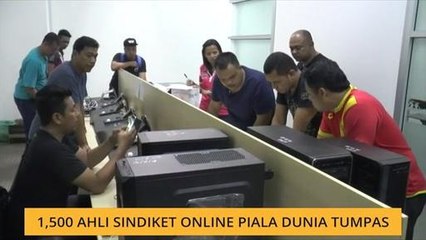 1,500 ahli sindiket online Piala Dunia tumpas