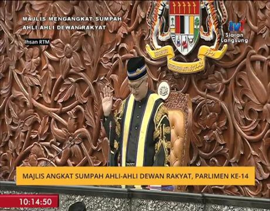 Majlis Angkat Sumpah Ahli-Ahli Dewan Rakyat, Parlimen ke-14