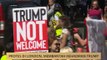 Protes di London, membantah kehadiran Trump