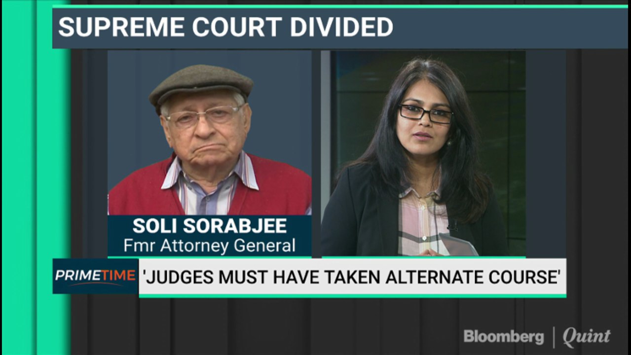 Former Attorney General Soli Sorabjee Says Judges Should Have Taken Alternate Course