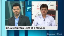 Reliance Nippon Lists At A Premium