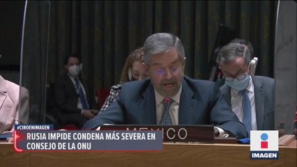México condena los actos de agresión contra Ucrania: Representante mexicano ONU