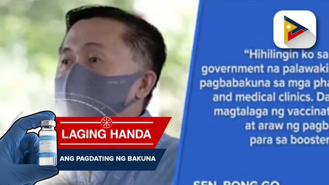 Sen. Go nanawagan sa pamahalaan na palawakin ang vaccination site at mas paigtingin ang information drive kaugnay sa proteksyon hatid ng booster shot