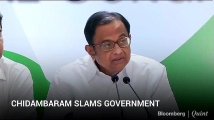 Chidambaram Slams Government For Growth Woes
