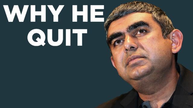 Distractions and public noise created an untenable atmosphere, says Vishal Sikka