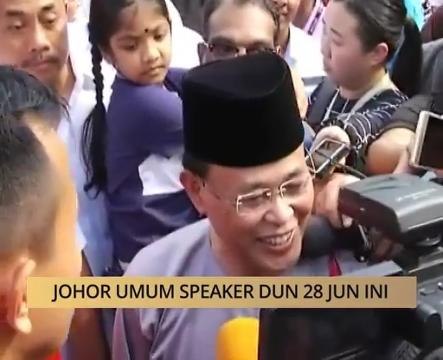 AWANI State [Johor]: Johor umum Speaker DUN 28 Jun ini