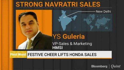 Festive Cheer Lifts Honda's Sales