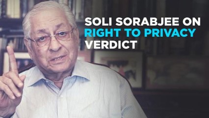 Welcome Verdict That Enhances Citizen's Rights, Says Soli Sorabjee