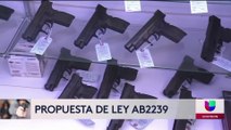 Se anuncia propuesta de ley en California para el control de la violencia con armas de fuego.