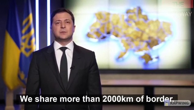 Ukraine President Vows to Fight, Appeals to the Russian People