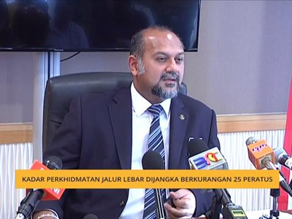Kadar perkhidmatan jalur lebar dijangka berkurangan 25 peratus