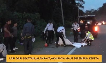 Lari dari sekatan jalanraya, akhirnya maut dirempuh kereta