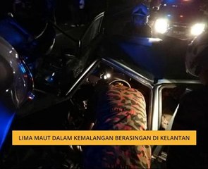 Lima maut dalam kemalangan berasingan di Kelantan