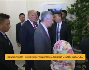 Donald Trump hadir perjumpaan bersama Perdana Menteri Singapura