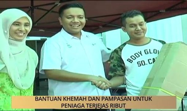 AWANI State [Pulau Pinang]: Bantuan khemah dan pampasan untuk peniaga terjejas ribut