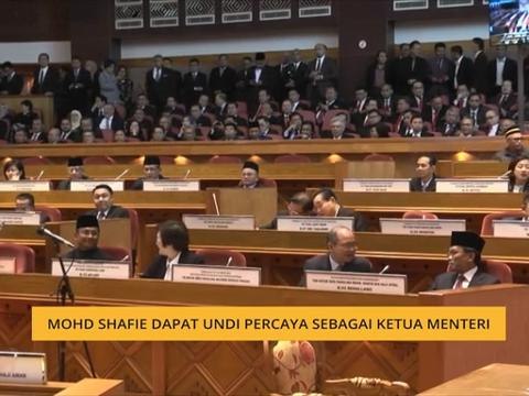 Datuk Seri Mohd Shafie Apdal dapat undi percaya sebagai Ketua Menteri Sabah