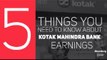 Kotak Mahindra Bank Earnings in Less Than a Minute