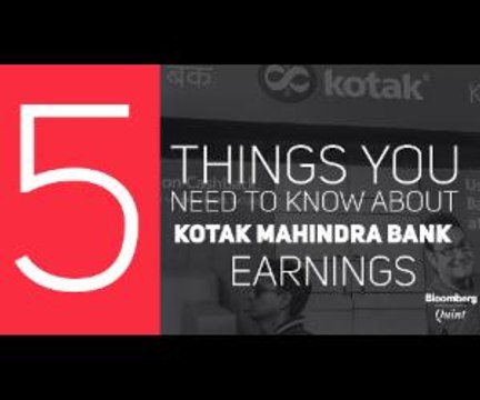 Kotak Mahindra Bank Earnings in Less Than a Minute