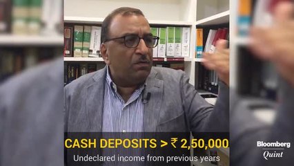 Cash Deposits Upto Rs 2,50,000