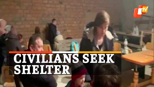 Ukraine Russia Conflict: Civilians Seek Shelter In Church In Kyiv