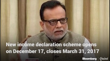Government Notifies New Income Declaration Scheme