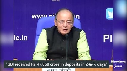 SBI Gets Rs 47,868Cr In Deposits in Less Than 3 Days: FM