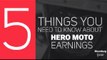Hero Moto Earnings in Less Than a Minute