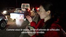 Ukraine : des files de voitures sur plusieurs kilomètres à l'approche de la frontière polonaise