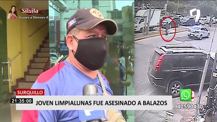 Surquillo: joven limpialunas es asesinado de tres balazos por extranjero