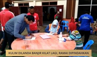 Kulim dilanda banjir kilat lagi, ramai dipindahkan