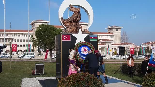 Hocalı Katliamı anısına soykırım anıtı açıldı