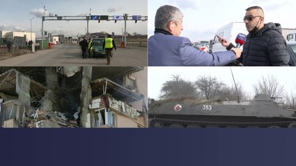 أفراد من جاليات عربية يغادرون أوكرانيا باتجاه بولندا