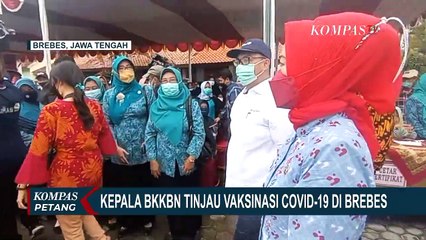 Download Video: Kepala BKKBN Tinjau Langsung Vaksinasi Covid-19 Massal di Brebes untuk Lansia, Ibu Hamil dan Anak